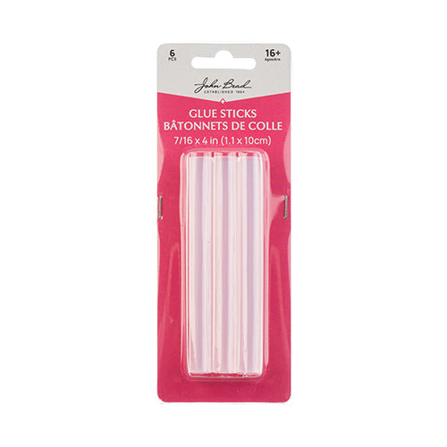 Glue Sticks Regular Clear 4in Long 6pcs Hi/Low Temp.