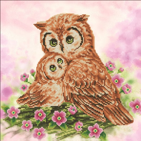 DIAMOND DOTZ MOTHER AND BABY OWL