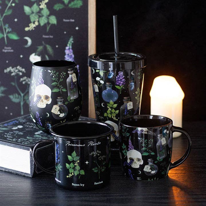 Something Different Wholesale Venom & Vines Gothic Skull Print Mug