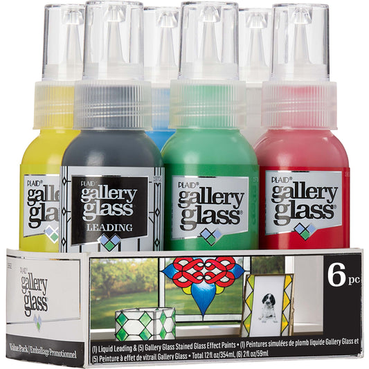 Plaid Gallery Glass Basic 6 Colors