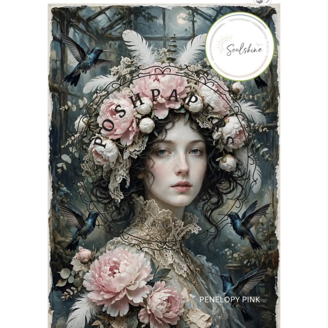 Posh Papers - Penelope Pink 53x73 cm