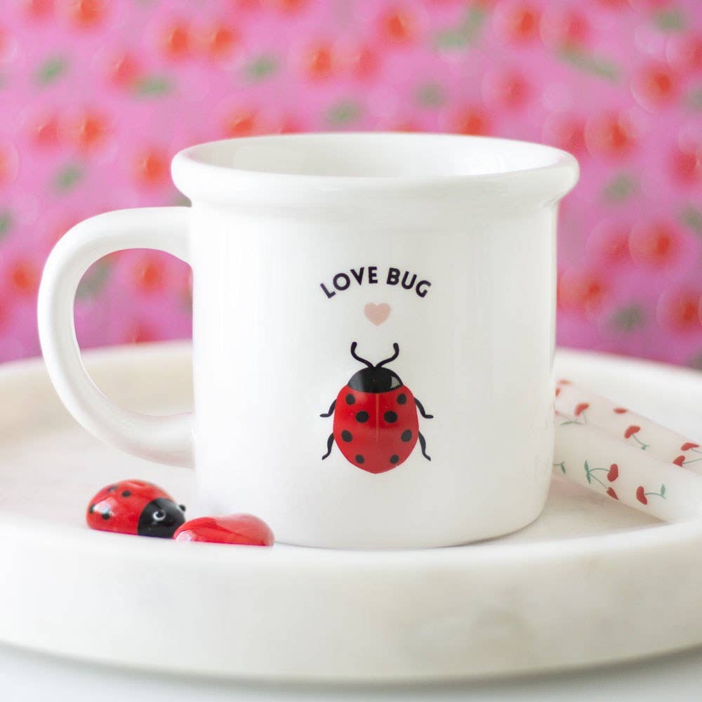 Love Bug Lady Bug Ceramic Mug