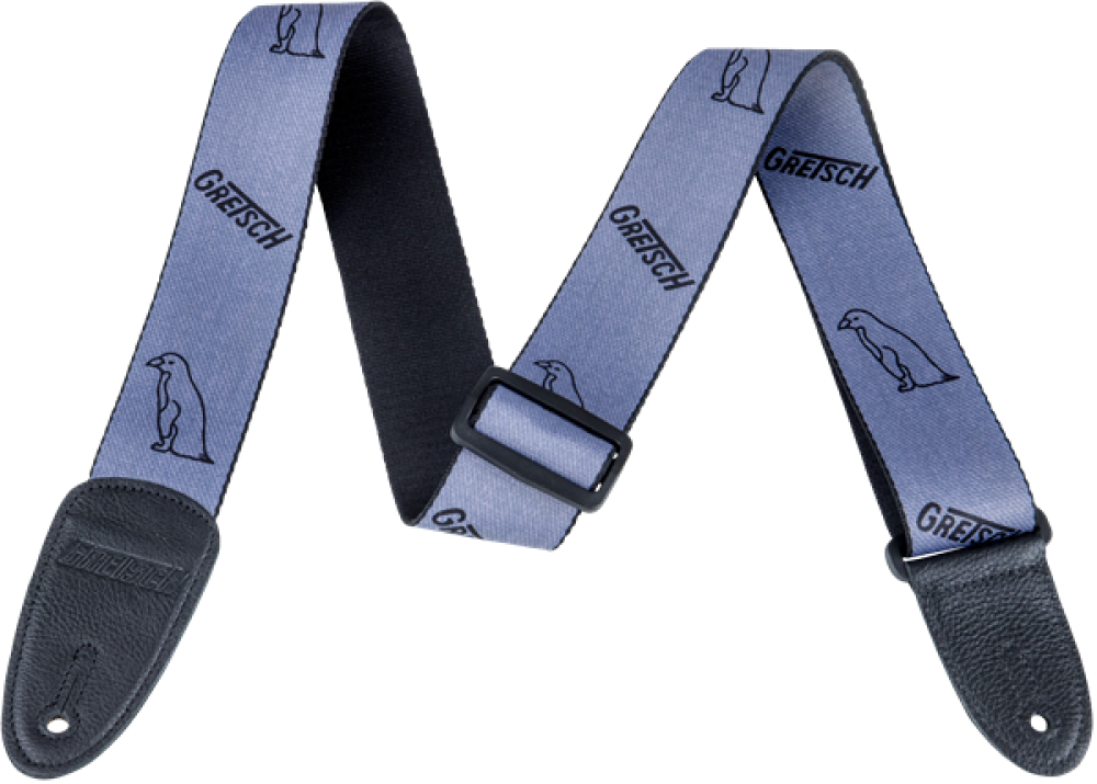 GRETSCH GREY PENGUIN GUITAR STRAP