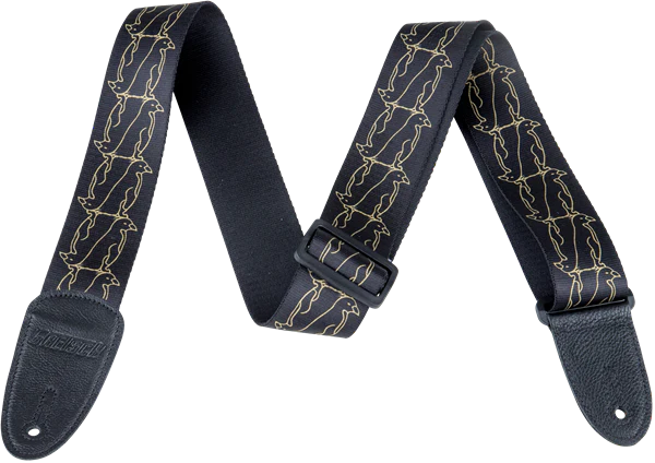 GRETSCH ALTERNATING PENGUIN STRAP GOLD/BLACK