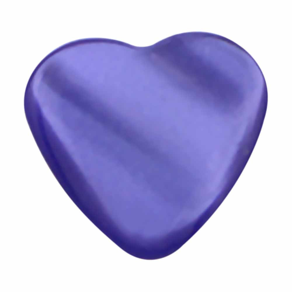CIRQUE Novelty Shank Button - Purple Heart - 11mm (3/8") 4pcs