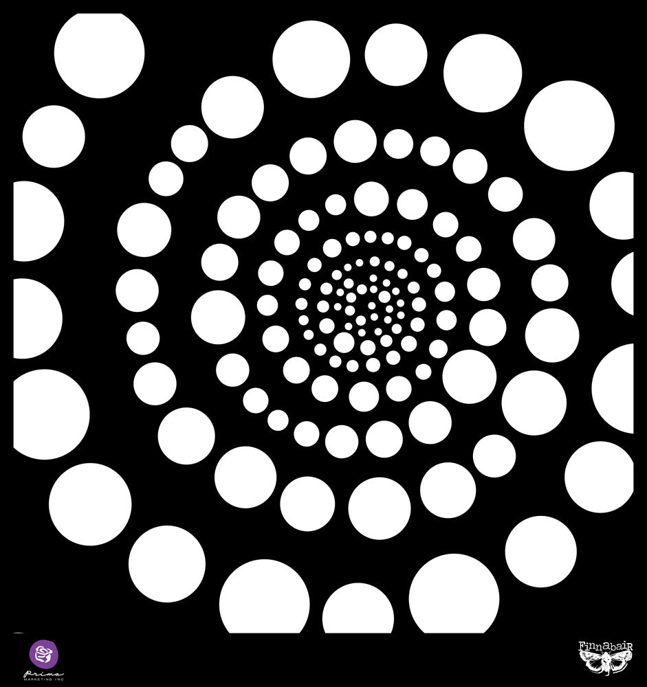 Prima Marketing - Stencil - Spiral 12x12"