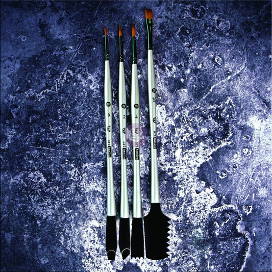 Art Basics Double Sided Texture Brushes 4 Piece Set