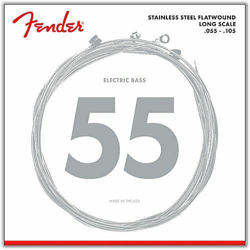 FENDER FLATWOUND LONG SCALE ELECTRIC BASS STRINGS .055-.105