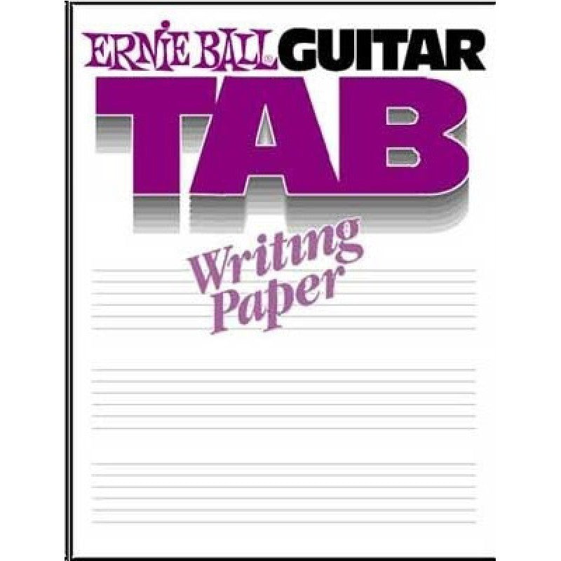 ERNIE BALL GUITAR TAB WRITING PAPER