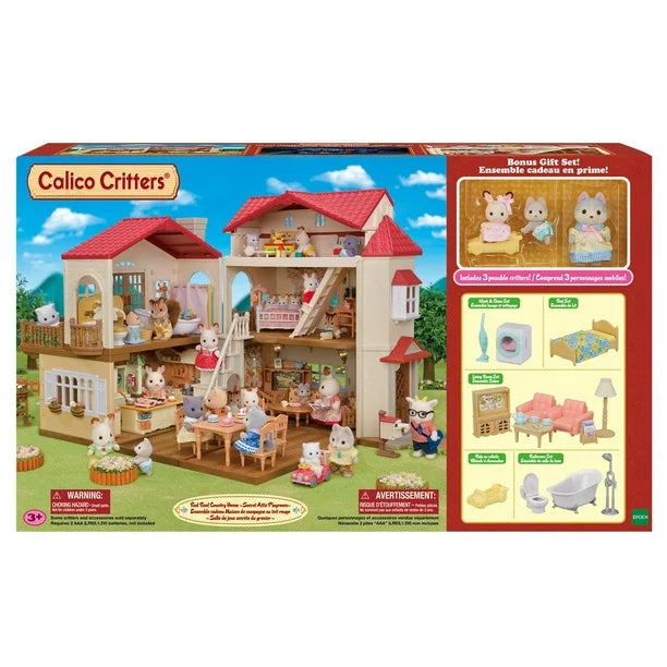 Calico Critters - Red Roof Country Home Gift Set ~ Secret Attic Playroom