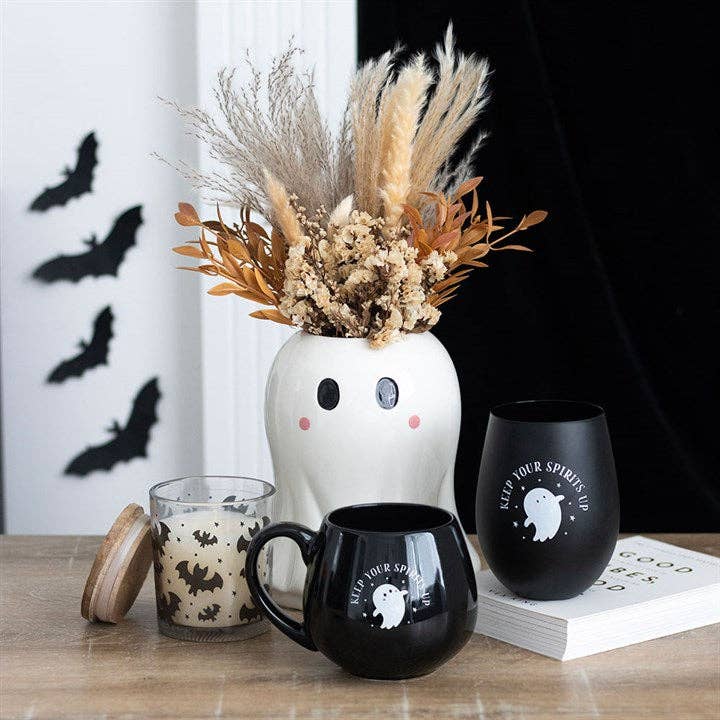 Something Different Wholesale Keep Your Spirits Up Rounded Halloween Ghost Mug
