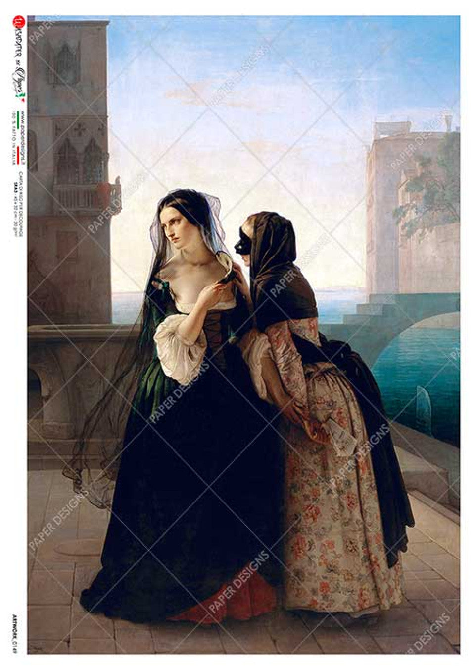 Paper Designs : Joseph Fredrick Charles Soulacroix Meditation Rice Paper A4