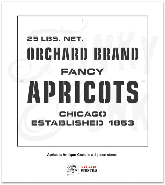 Funky Junk Stencil Apricots
