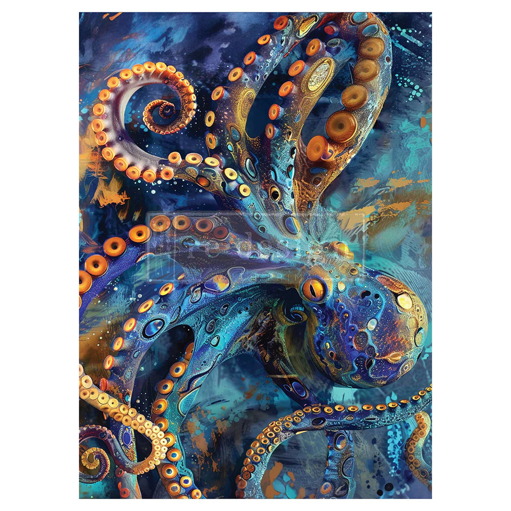 Re-Design With Prima® A1 Decoupage Fiber - Arms of the Abyss 23.4x33.1"