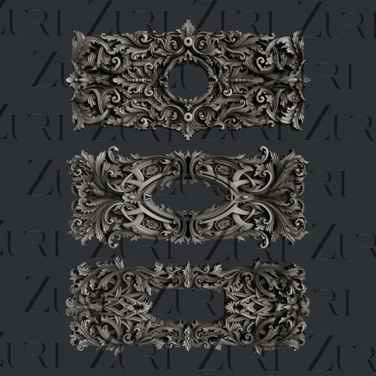 Zuri Designs Inc : Baroque Frames Set 3
