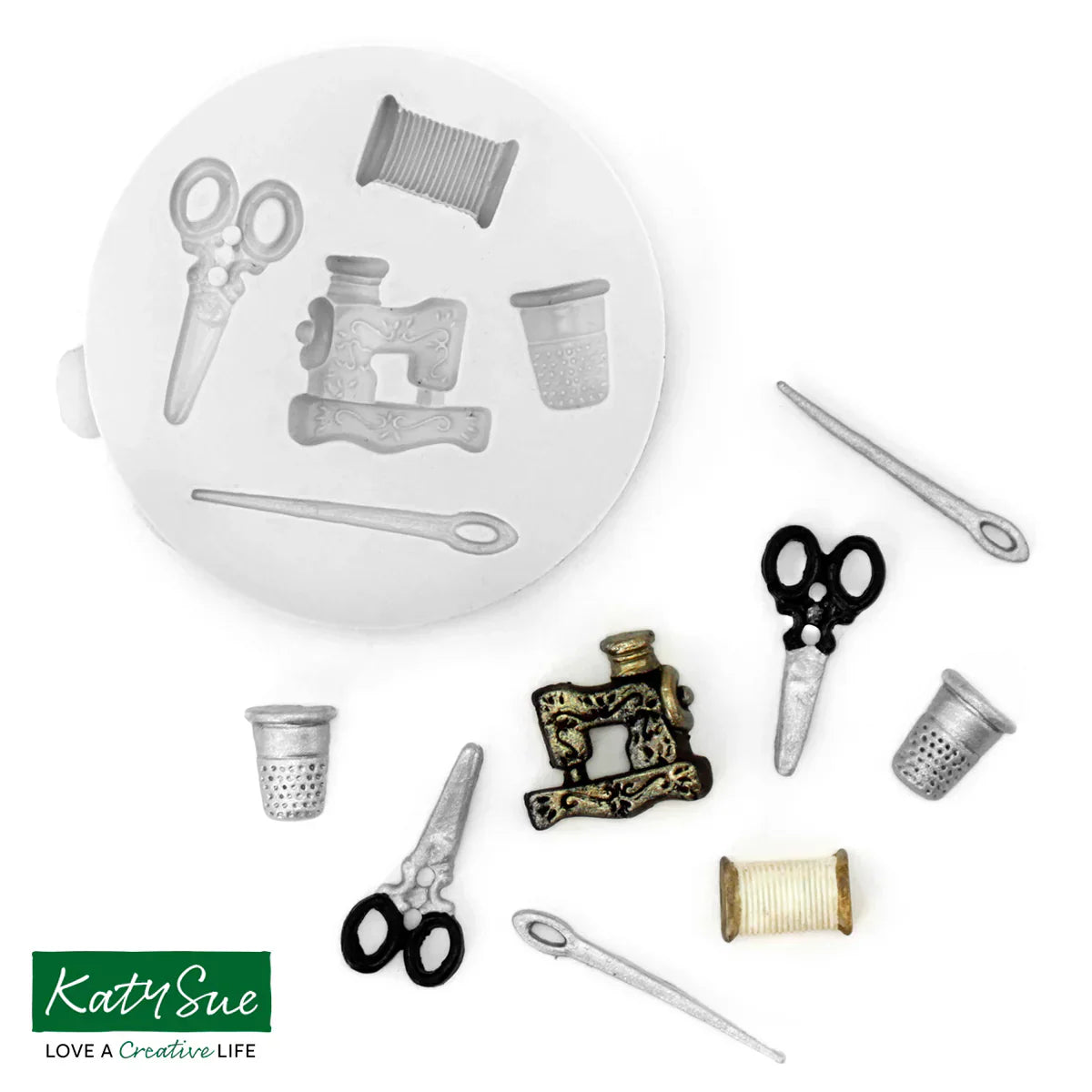 Katy Sue - Miniature Sewing Set Silicone Mould