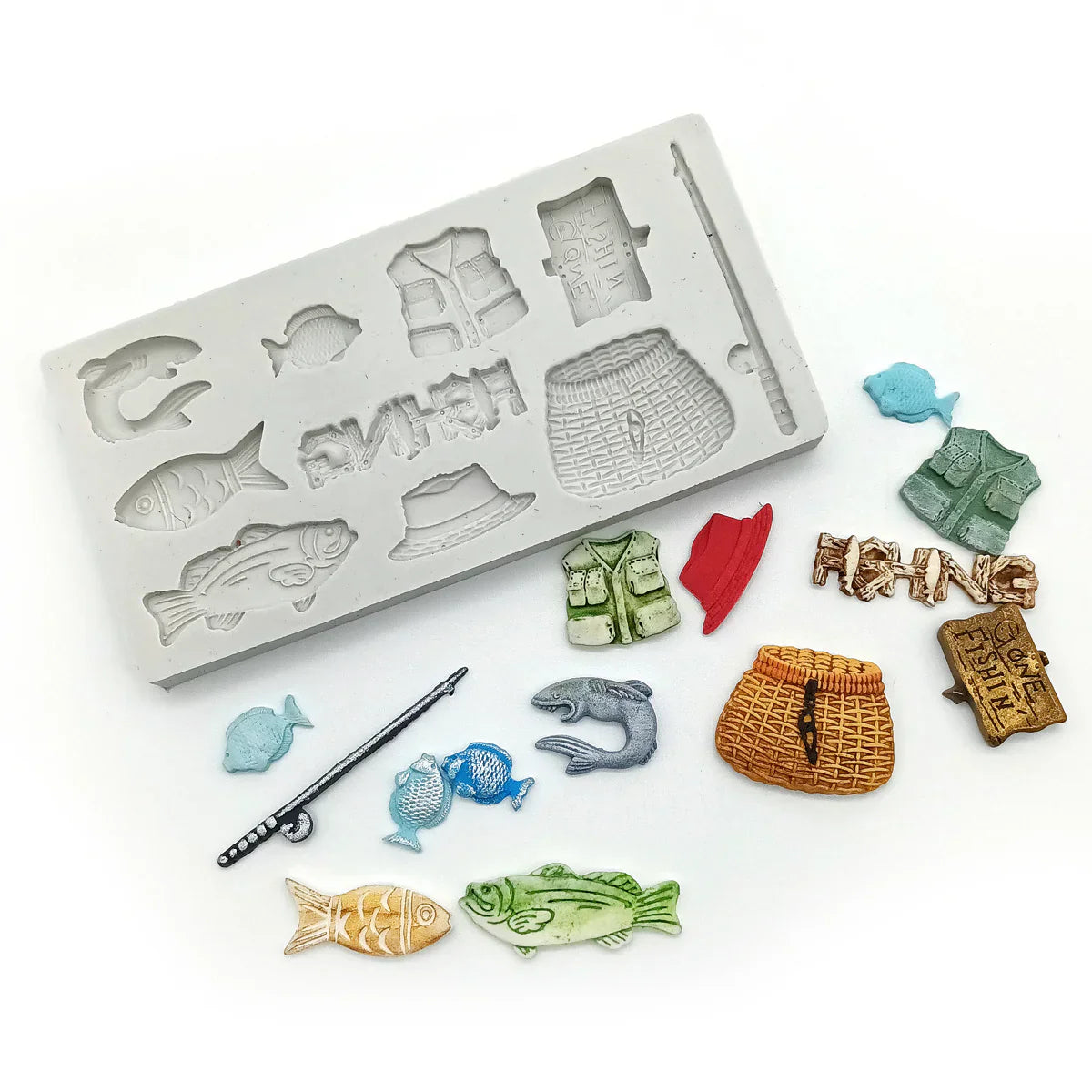 Katy Sue Designs Gone Fishing Silicone Mould