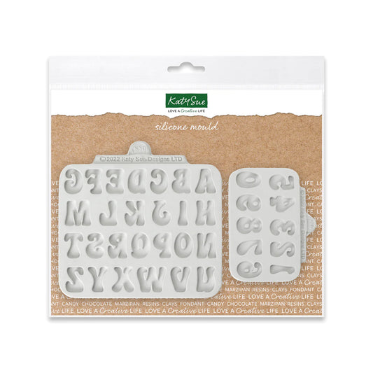 Fun Font Set of 2 Silicone Mould Katy Sue