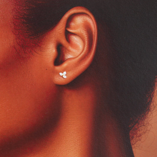 Holly, December Birth Flower Earrings