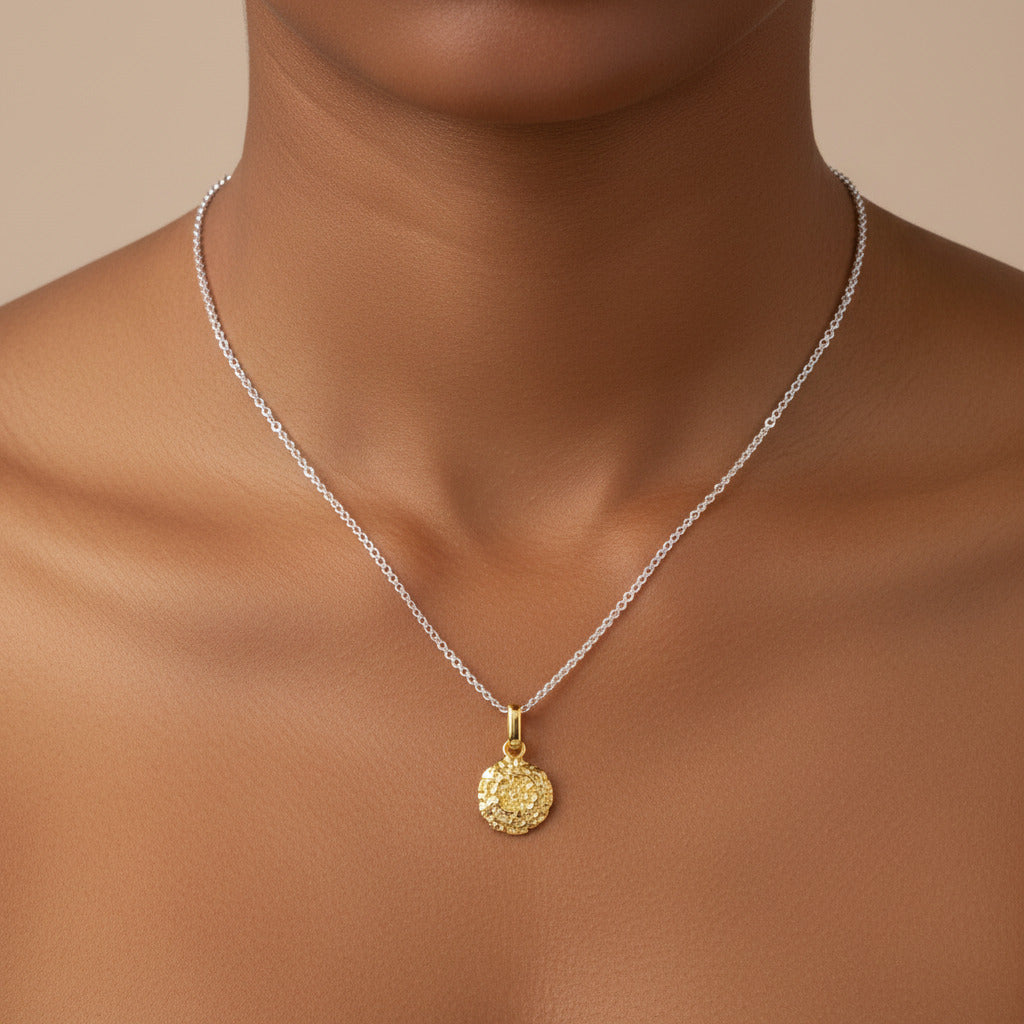 Marigold, October Birth Flower Necklace