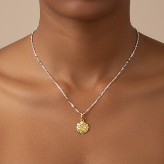 Marigold, October Birth Flower Necklace