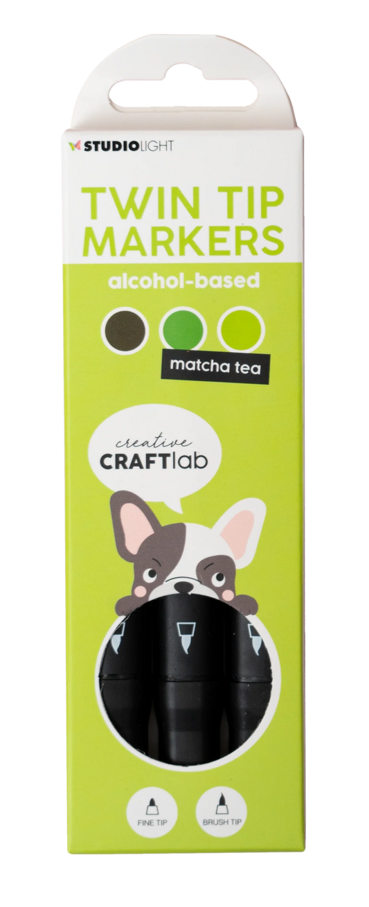 Studiolight Twin Tip Marerks Matcha Tea Set of 3