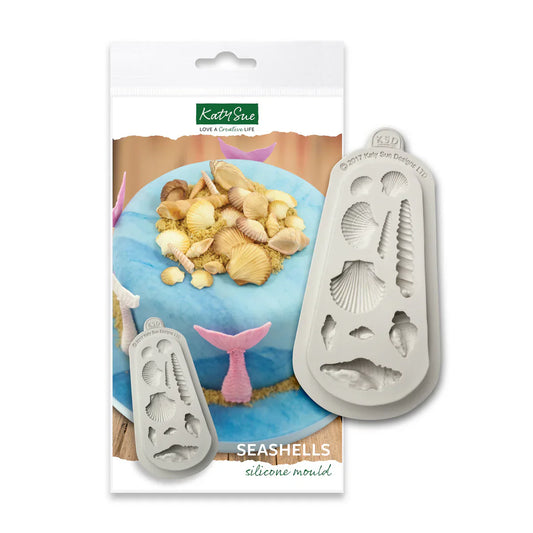 Katy Sue Mould Seashells Silicone Mould