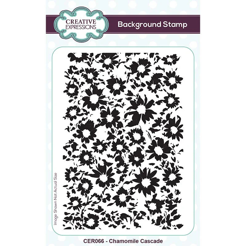 Creative Expressions Background Stamp Chamomile Cascade