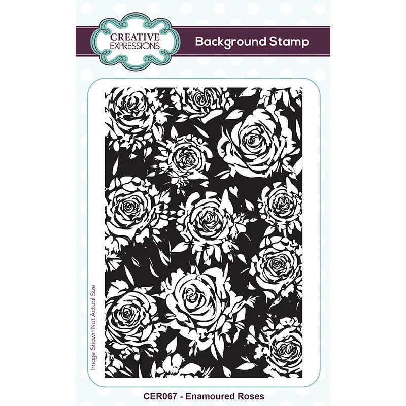 Creative Expressions Background Stamp Enamoured Roses
