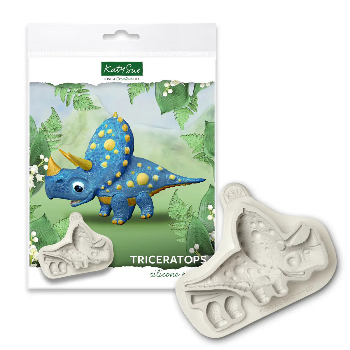 Triceratops Mould Katy Sue Designs