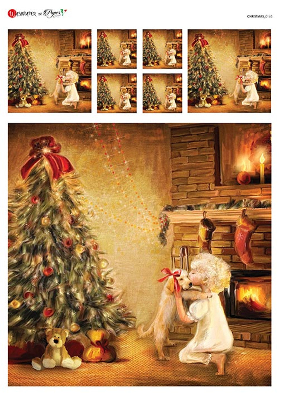 Paper Designs : The Best Christmas Present Rice Paper A4