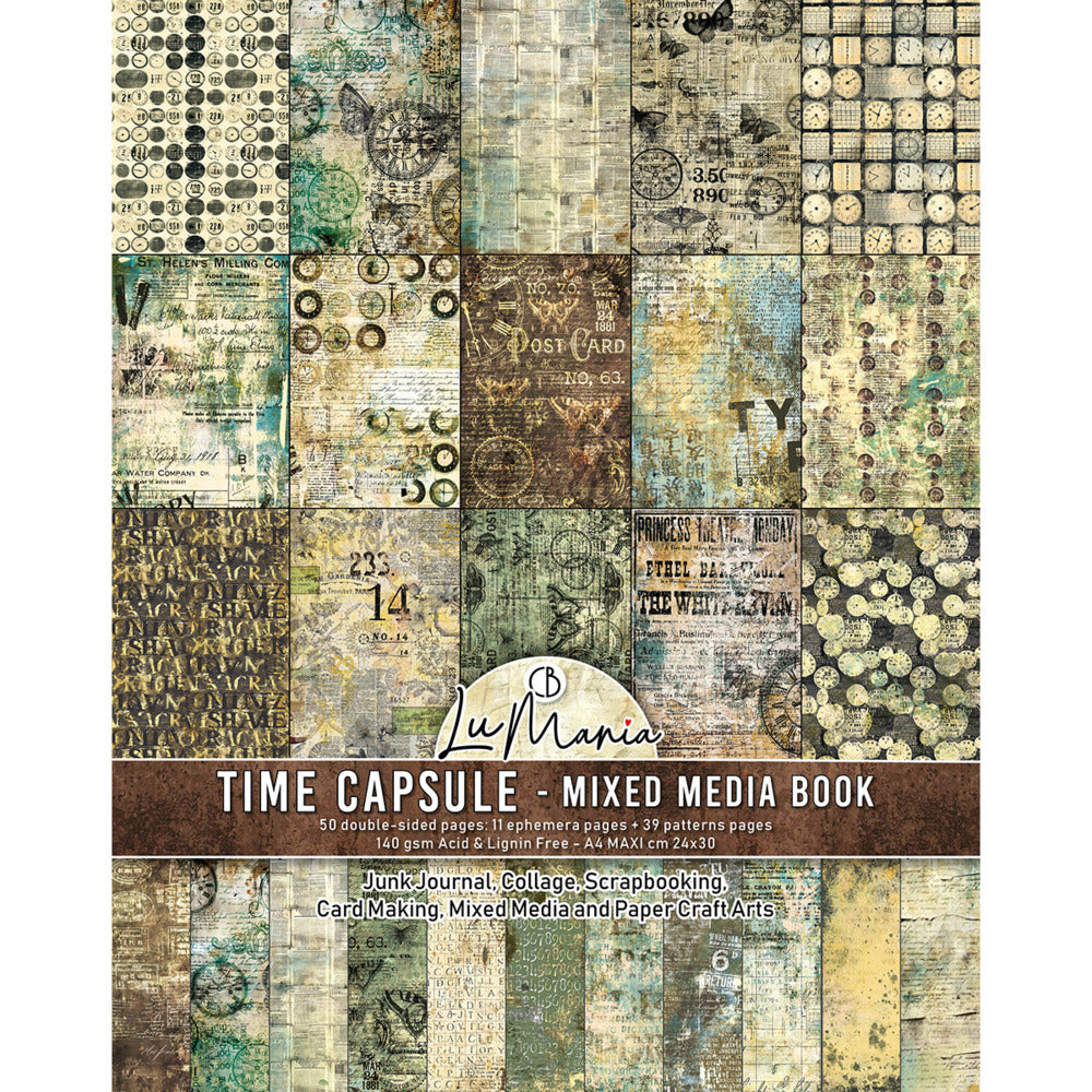 LuMania A4 Mixed Media Book, Time Capsule