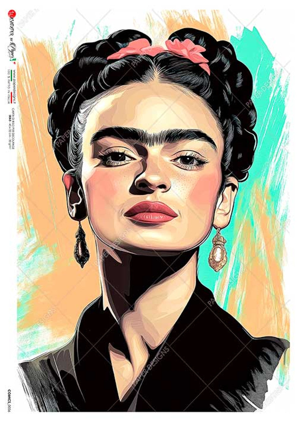 Paper Designs - Frida Cartoon A4 & A3 Rice Paper