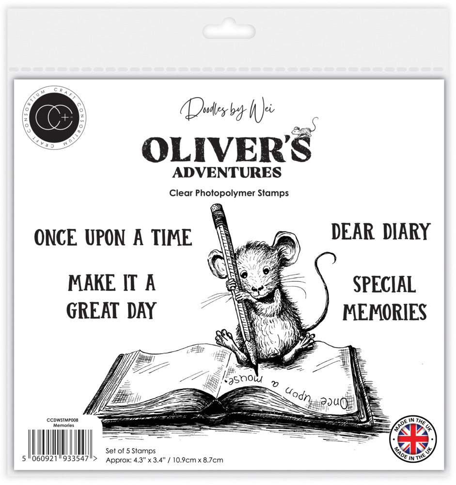 Craft Consortium - Clear Stamps Oliver's Adventures - Memories