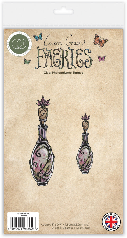 A6 Clear Stamp - Faeries Potions