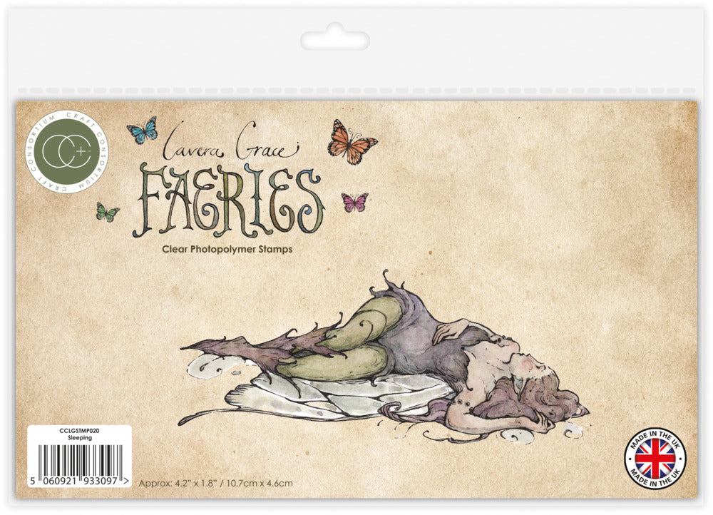 A6 Clear Stamp Faeries - Sleeping