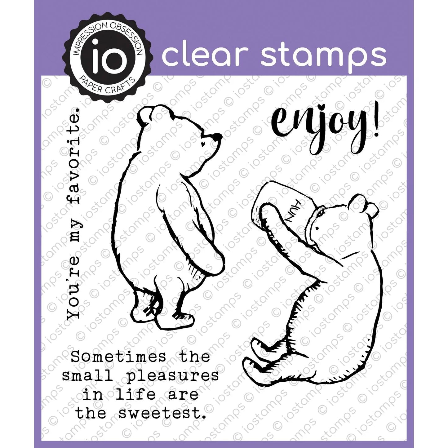 IO Clear STamp Poo Pleasures