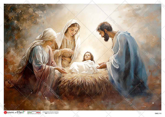 Paper Designs - Manger Scene II A4 Rice Paper