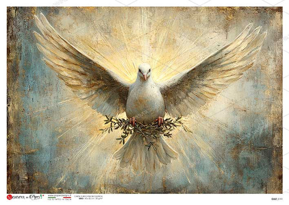 Paper Designs : Dove of Light Rice Paper A4