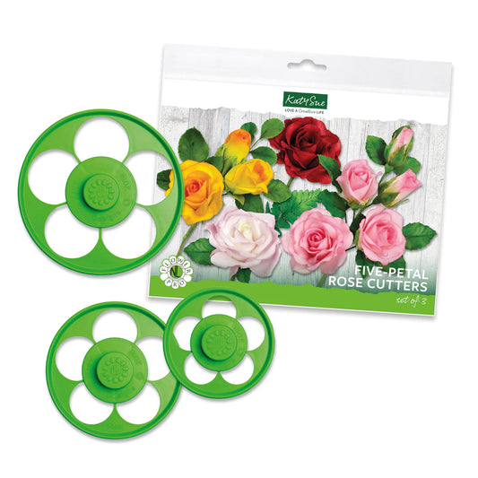 Katy Sue Five Petal Rose Cutters