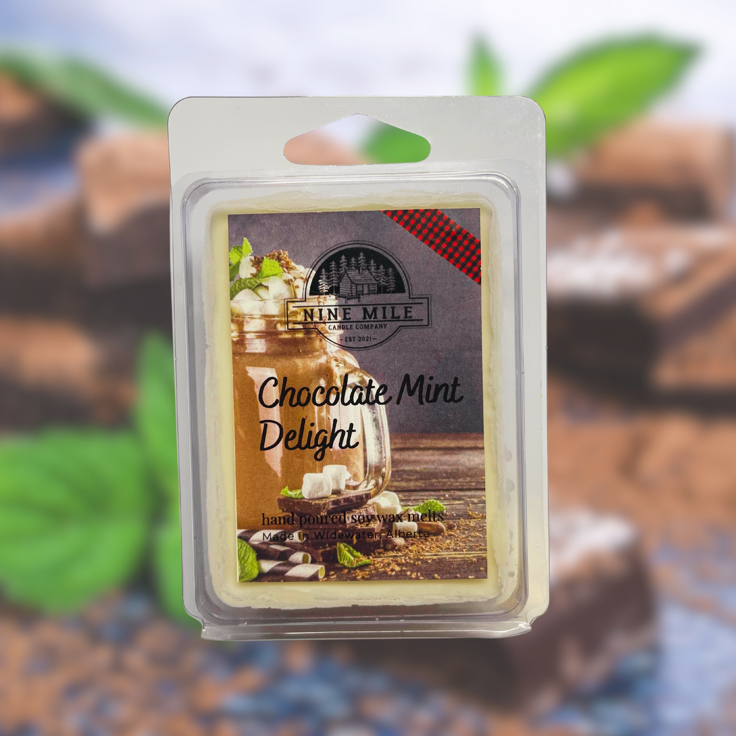 Nine Mile Soy Wax Melts Chocolate Mint Delight