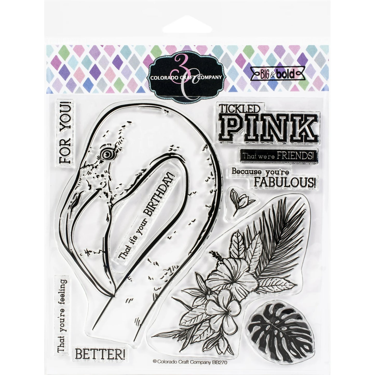Clear Stamp Tickled Pink Flamingo