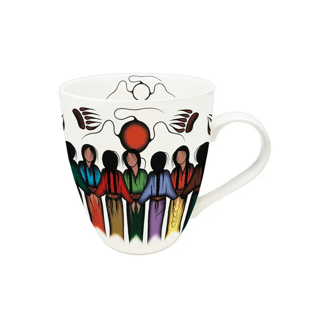 Indigenous Art Mug : Community Strength Art by Simon McLeod