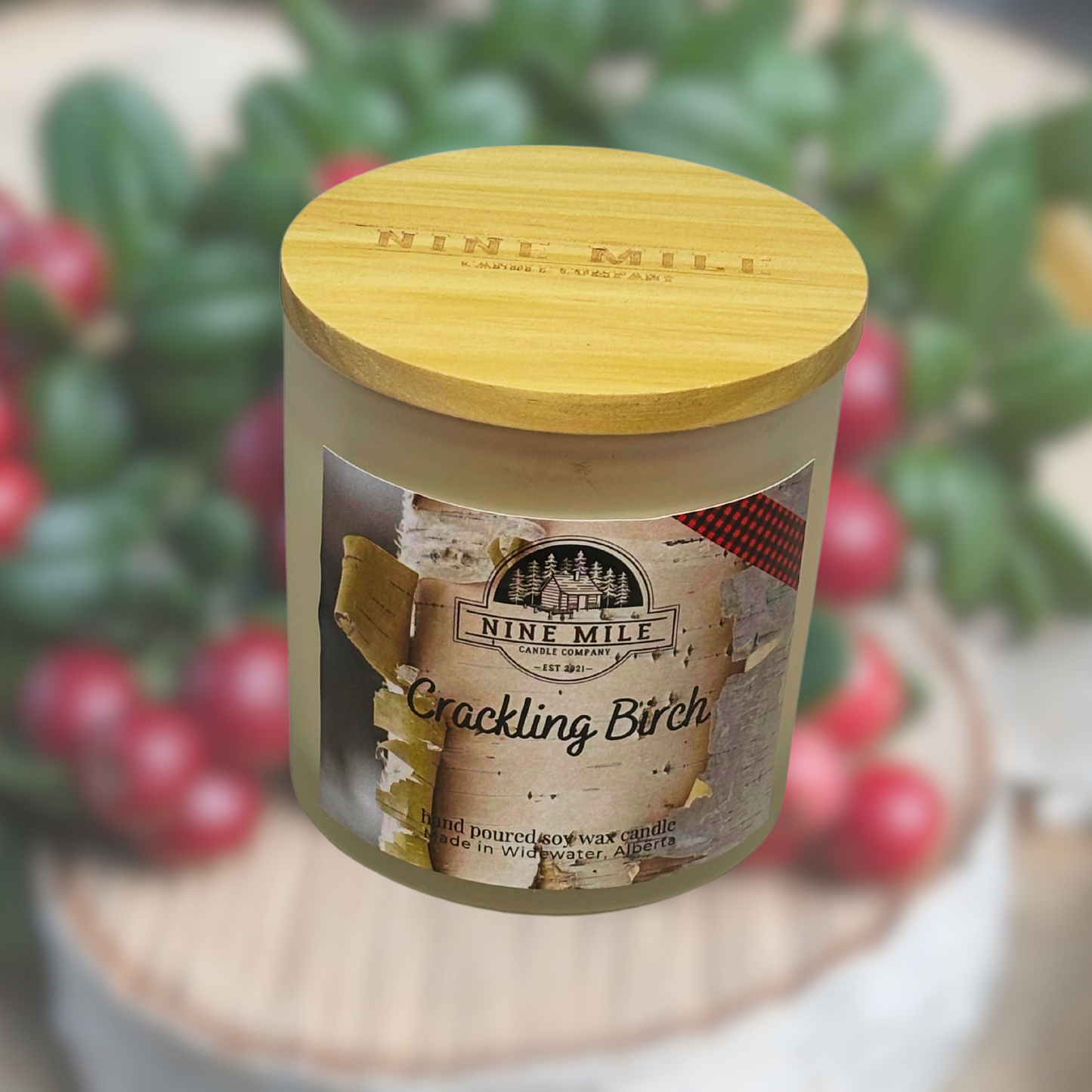 Nine mile 14 oz Soy Candle Crackling Birch