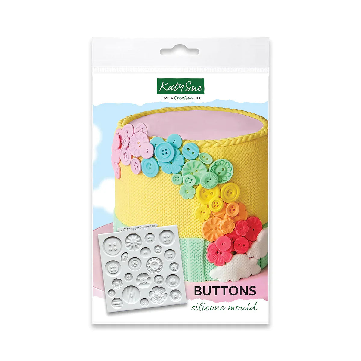 Katy Sue - Buttons Silicone Mould