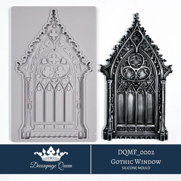 Decoupage Queen Gothic Window Silicone Mould - LIMITED EDITION