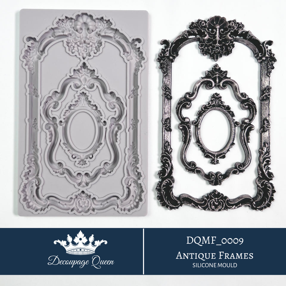Decoupage Queen Silicone Mould - Antique Frames