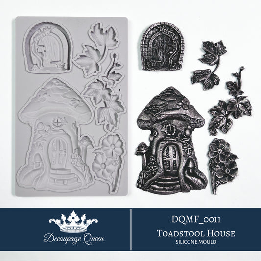 Decoupage Queen Silicone Mould - Toadstool House