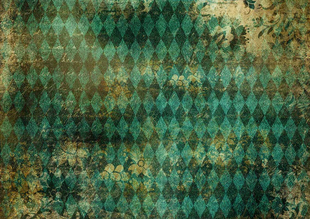 Decoupage Queen - Teal Harlequin A4 Rice Paper