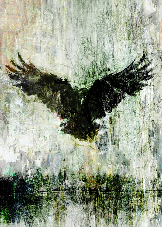 Andy Skinner-The Raven Returns A3 Rice Paper 3 Sheets